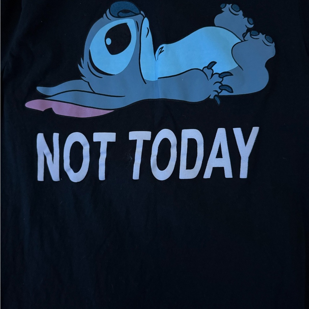Disney Stitch 'Not Today' Black T-Shirt